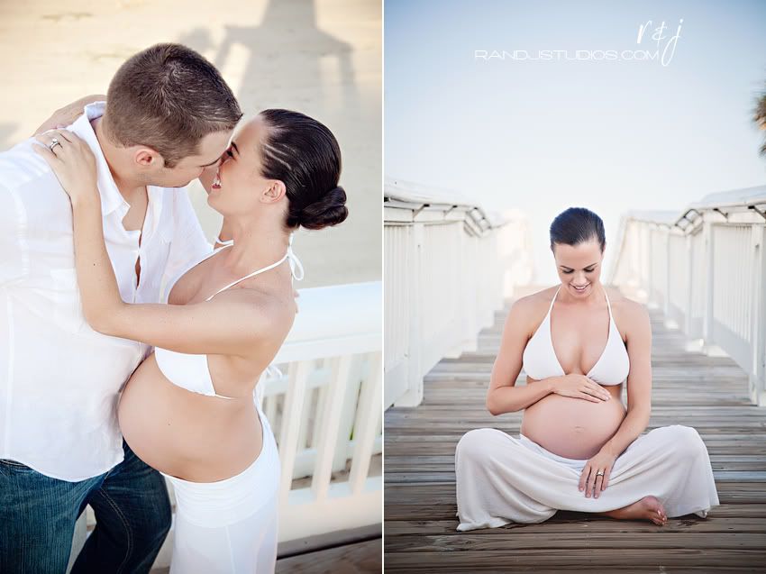 perfect pregnant belly on the beach