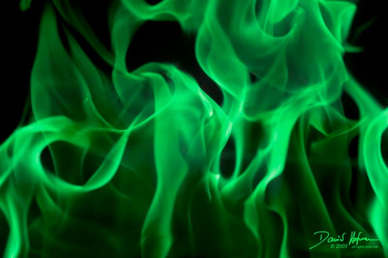 green fire Image