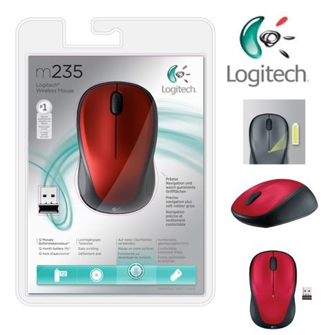 Logitech Red Mouse