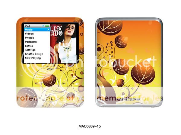 VINYL Protective Skin Sticker Decal For Apple iPod Nano 3 3rd Gen 3G