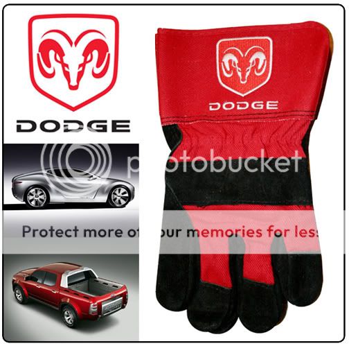 New Dodge Motor Sports Racing Car Leather Brahma Gloves