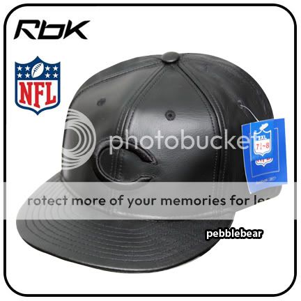 NFL CHICAGO BEARS LEATHER CAP HAT BLACK 7 1/2   7 5/8  