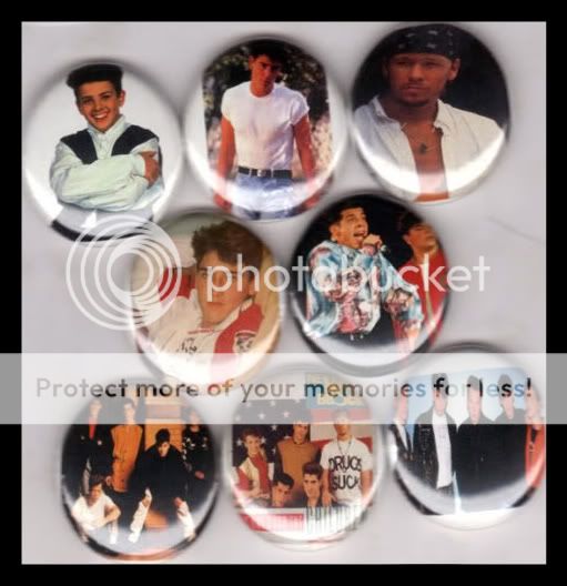 NEW KIDS ON THE BLOCK SET 2 1in buttons pinbacks NKOTB  